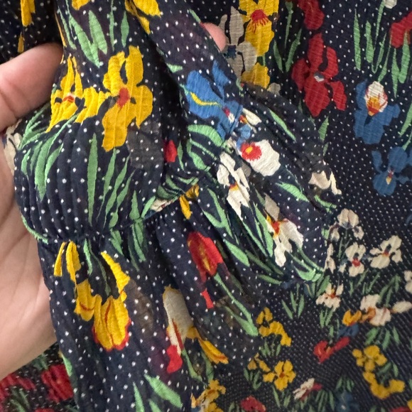 Tory Burch Navy Floral Dress - Picture 5 of 6